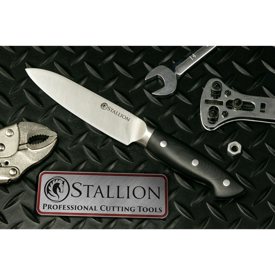 Stallion Professional Messer Officemesser 12,5 cm - Klinge: 1.4116 Messerstahl, Griff: G10 GFK