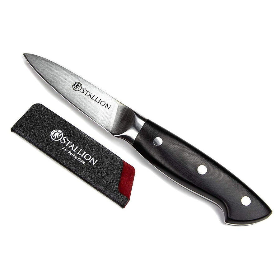Stallion Professional Messer Allzweckmesser 9 cm - Klinge: 1.4116 Messerstahl, Griff: G10 GFK