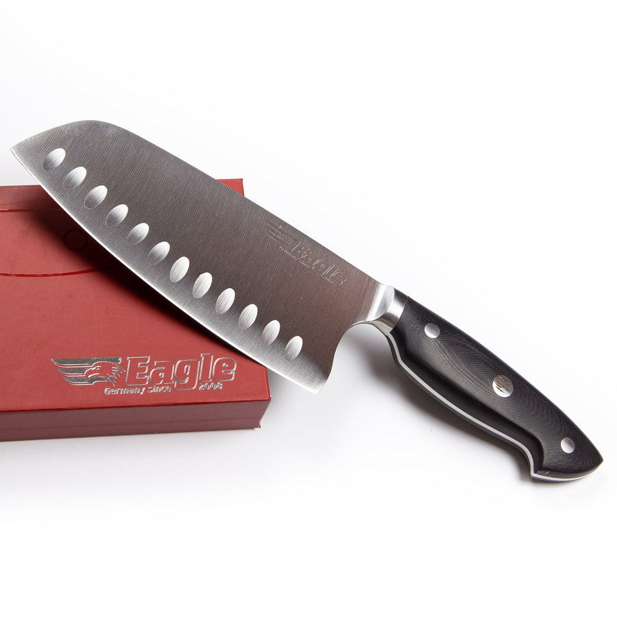 Eagle Pro U-Grip - ChaiDao-Messer 18 cm Klingenlänge - Deutscher Messerstahl 1.4116 / Heftschalen: G10 schwarz