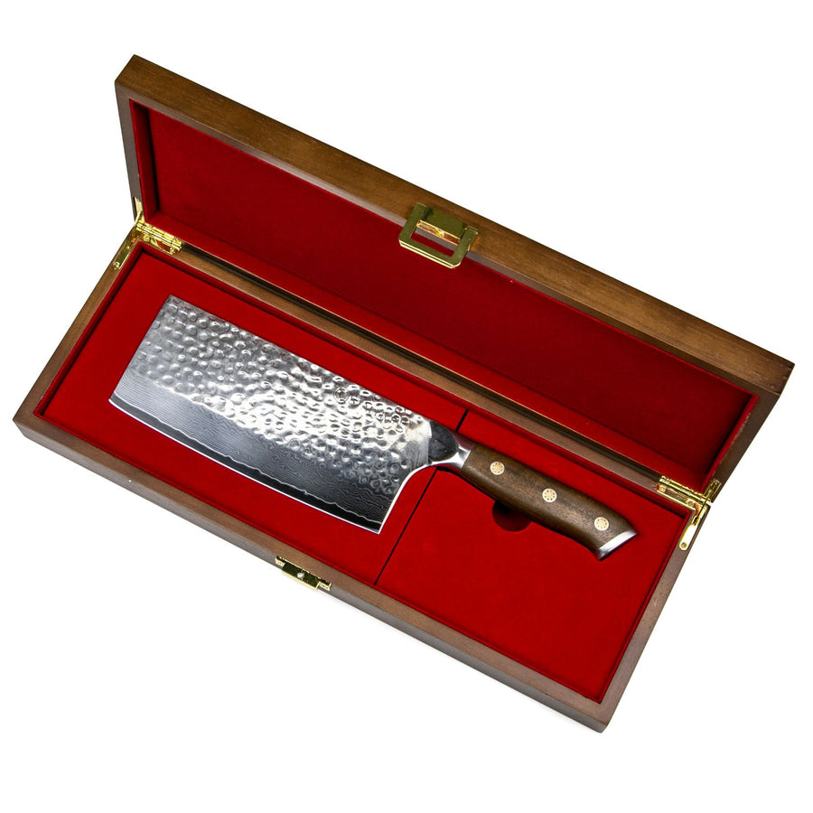 Stallion Damastmesser Ironwood Chinesisches Kochmesser 17,5 cm