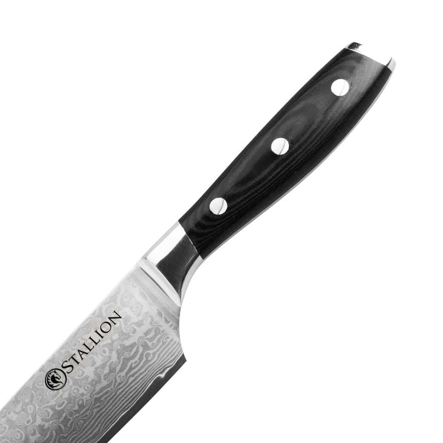 Stallion Damastmesser Wave Großes Chefmesser - Messer mit 22cm Klinge