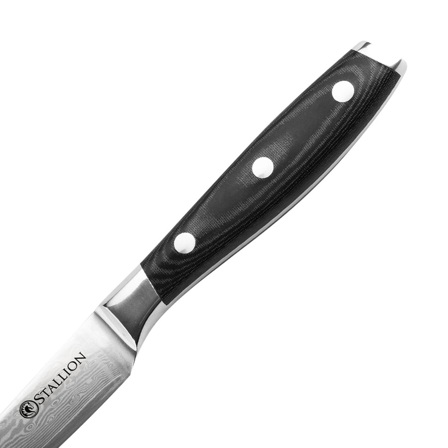 Stallion Damastmesser Wave Zwei Steakmesser - Messer aus Damaststahl in Edler Geschenkbox